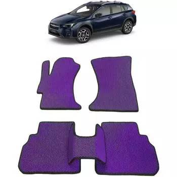 Ковры в салон автомобиля subaru xv ii 2017 - Eva Smart 2696-A6A6-S