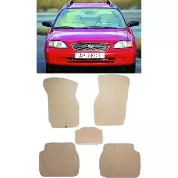 Ковры в салон автомобиля suzuki baleno универсал 1995 - 2002 Eva Smart 2968-B1B2-S
