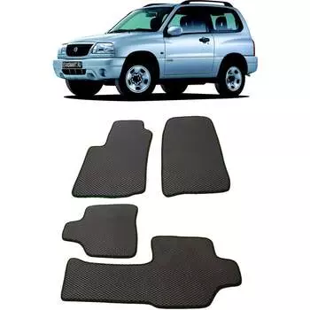 Ковры в салон автомобиля suzuki grand vitara ft 3дв 2000 - 2006 Eva Smart 2596-A6A7-S