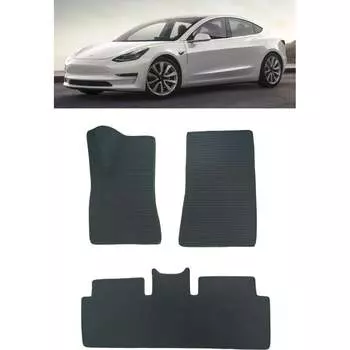Ковры в салон автомобиля tesla model 3 2017 - Eva Smart 3713-B1B5-S