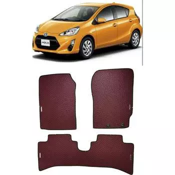 Ковры в салон автомобиля toyota aqua i правый руль рестайлинг 2014 - 2021 Eva Smart 3577-A1A7-S