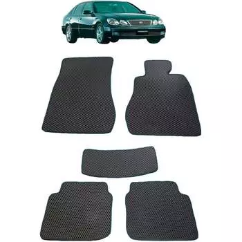 Ковры в салон автомобиля toyota aristo правый руль 1997 - 2004 Eva Smart 2066-B1B1-S
