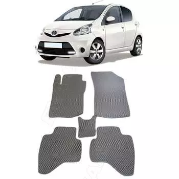 Ковры в салон автомобиля toyota aygo i 2005 - 2014 Eva Smart 3014-A6B1-S