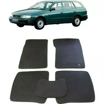 Ковры в салон автомобиля toyota caldina (t190) правый руль 1992 - 2002 Eva Smart 1793-B5A6-S