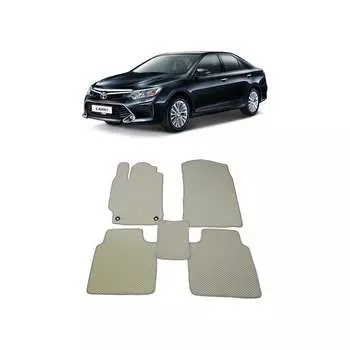 Ковры в салон автомобиля toyota camry vii (xv50) 2011 - 2018 Eva Smart 1797-B5B5-S