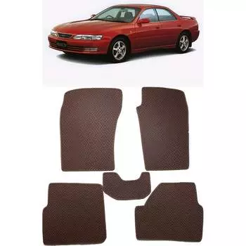 Ковры в салон автомобиля toyota carina ed (st-200) правый руль 1992 - 1997 Eva Smart 3269-B5A7-S