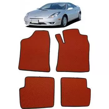 Ковры в салон автомобиля toyota celica vii (t231) правый руль 3дв лифтбек 1999 - 2002 Eva Smart 1802-B5B1-S