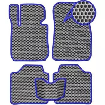 Ковры в салон автомобиля Toyota Corolla Fielder (NKE 165) правый руль вариант макси 3d 2012 - 2015 Eva Smart ЭВА СОТА 3114-B1B2-S