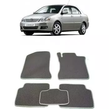 Ковры в салон автомобиля toyota corolla ix (e120, e130) правый руль 2001 - 2007 Eva Smart 1804-A6A6-S