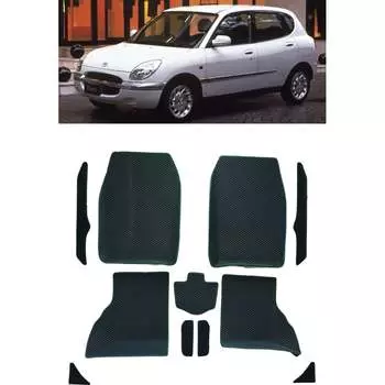 Ковры в салон автомобиля toyota duet правый руль вариант макси 3d 1998 - 2004 Eva Smart 3327-B1B1-S