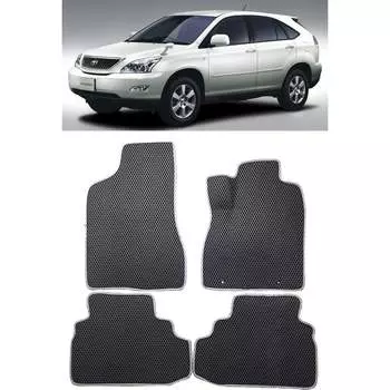 Ковры в салон автомобиля toyota harrier ii (xu30) правый руль 2003 - 2013 Eva Smart 3020-B5A6-S