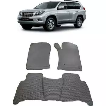 Ковры в салон автомобиля toyota land cruiser prado 150 правый руль 5мест 2009 - 2013 Eva Smart 2692-B1B5-S