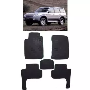 Ковры в салон автомобиля toyota land cruiser prado 90 1996 - 2002 Eva Smart 2058-A6B5-S