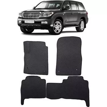 Ковры в салон автомобиля toyota land cruiser 200 2007 - 2011 Eva Smart 1822-B5B5-S
