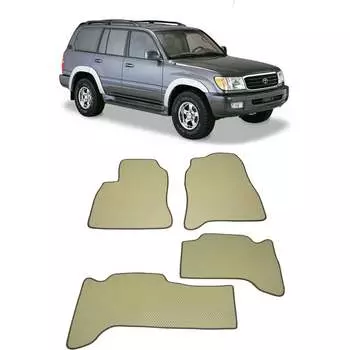 Ковры в салон автомобиля toyota land cruiser 100 1998 - 2007 Eva Smart 1816-A6B1-S