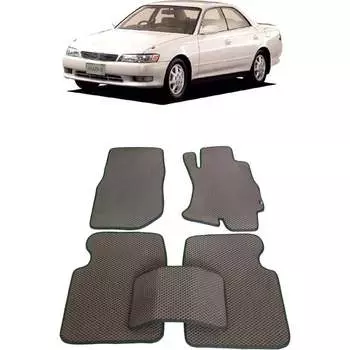 Ковры в салон автомобиля toyota mark ii (x90) правый руль 1992 - 1996 Eva Smart 1969-B1B5-S