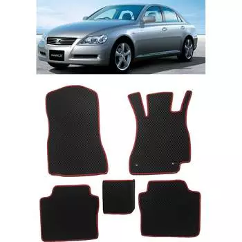 Ковры в салон автомобиля toyota mark x (x120) правый руль 2004 - 2009 Eva Smart 3380-A6B1-S