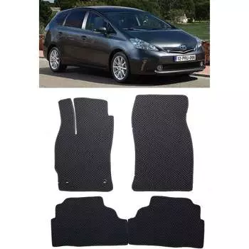Ковры в салон автомобиля toyota prius v+ (zvw40) 5мест 2011 - Eva Smart 2470-A6B1-S