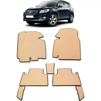 Ковры в салон автомобиля toyota rav 4 iii (сa30) рестайлинг макси 3d 2010 - 2014 Eva Smart 2620-A1A1-S