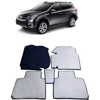 Ковры в салон автомобиля toyota rav 4 iv (сa40) вариант макси 3d 2012 - 2019 Eva Smart 2593-A6B2-S