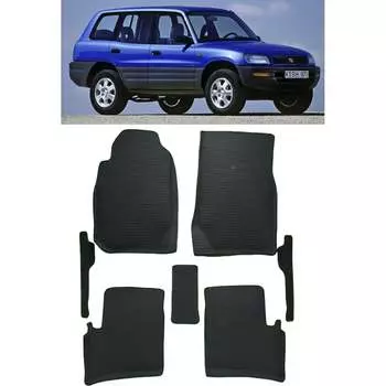Ковры в салон автомобиля toyota rav 4 i (xa10) вариант макси 3d 1995 - 2000 Eva Smart 3551-A1A1-S