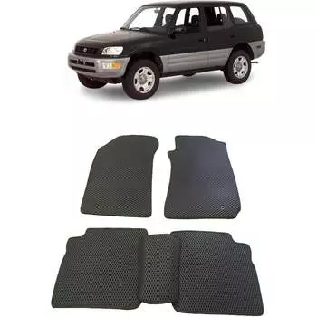 Ковры в салон автомобиля toyota rav 4 i правый руль 5дв 1995 - 2000 Eva Smart 1832-A6A6-S