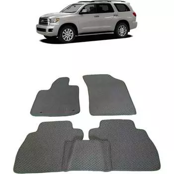 Ковры в салон автомобиля toyota sequoia ii 5мест 2008 - Eva Smart 2238-B5A1-S