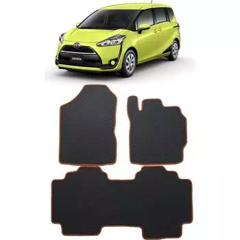 Ковры в салон автомобиля toyota sienta правый руль 2015 - Eva Smart 3292-A1B5-S