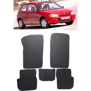 Ковры в салон автомобиля toyota starlet 3дв 1996 - 1998 Eva Smart 3128-A1A1-S