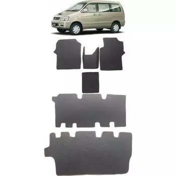 Ковры в салон автомобиля toyota town ace noah (r40, r50) правый руль 7мест 1998 - 2001 Eva Smart 3165-A6A1-S