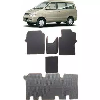 Ковры в салон автомобиля toyota town ace noah (r40, r50) правый руль 5мест 1998 - 2001 Eva Smart 3167-A1B5-S