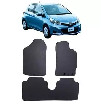 Ковры в салон автомобиля toyota vitz iii (nsp130) правый руль хэтчбек 2014 - 2016 Eva Smart 3049-A6B2-S