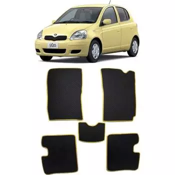 Ковры в салон автомобиля toyota vitz правый руль 1999 – 2005 Eva Smart 2851-B5A7-S