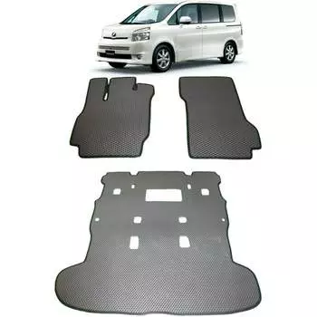 Ковры в салон автомобиля toyota voxy r70 правый руль 5мест 2007 - 2010 Eva Smart 2408-A1B2-S