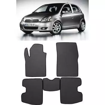 Ковры в салон автомобиля toyota yaris i рестайлинг 2003 - 2005 Eva Smart 3293-A6A6-S
