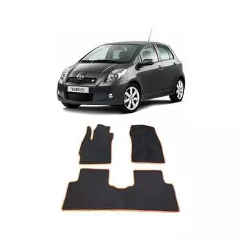 Ковры в салон автомобиля toyota yaris (p2) 2005 - 2010 Eva Smart 1850-B1A6-S
