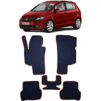 Ковры в салон автомобиля volkswagen golf v plus 2005 - 2014 Eva Smart 2060-B1B5-S