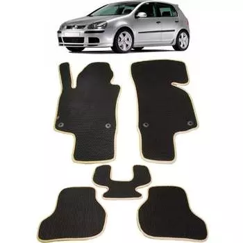Ковры в салон автомобиля volkswagen golf v 2003 - 2009 Eva Smart 1864-A1B5-S