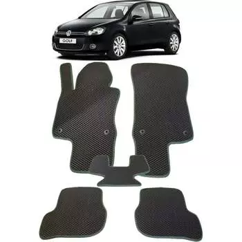 Ковры в салон автомобиля volkswagen golf vi 2009 - 2012 Eva Smart 1865-B1B5-S
