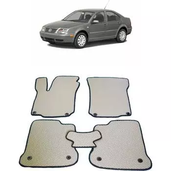 Ковры в салон автомобиля volkswagen jetta iv 1998 - 2005 Eva Smart 1869-B1B2-S