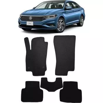 Ковры в салон автомобиля volkswagen jetta vii 2018 - Eva Smart 3200-A6A1-S