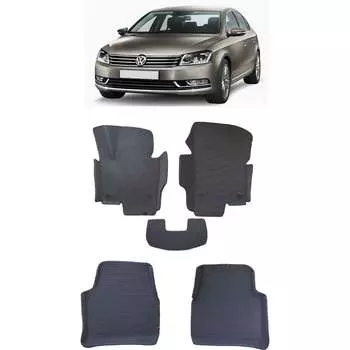 Ковры в салон автомобиля volkswagen passat b7 вариант макси 3d 2011 - 2015 Eva Smart 2886-A1A6-S