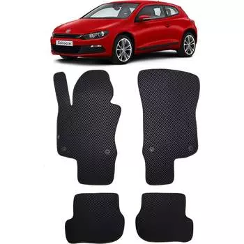 Ковры в салон автомобиля volkswagen scirocco 2008 - 2014 Eva Smart 2172-A1A1-S