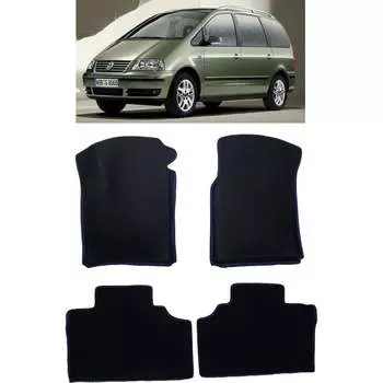 Ковры в салон автомобиля volkswagen sharan i рестайлинг 2 2003 - 2010 Eva Smart 2394-A1A6-S