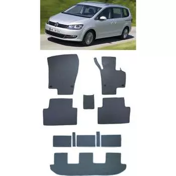 Ковры в салон автомобиля volkswagen sharan ii правый руль 7мест 2010 - 2015 Eva Smart 3759-B5B2-S
