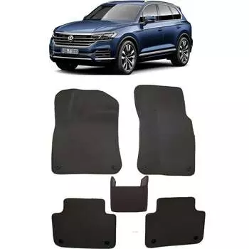 Ковры в салон автомобиля volkswagen touareg iii 2018 - Eva Smart 2812-B1B2-S