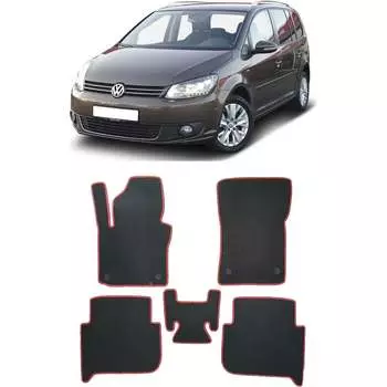 Ковры в салон автомобиля volkswagen touran ii минивэн 5мест 2010 - 2015 Eva Smart 3837-B1B2-S