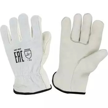 Кожаные комбинированные перчатки Оберон Драйвер-12 HBF-003