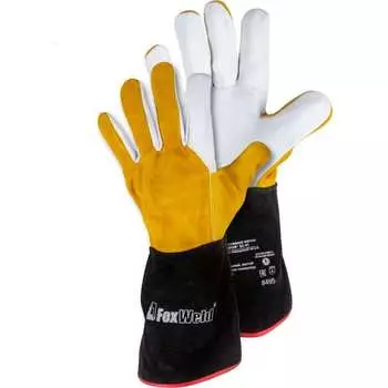 Кожаные мягкие краги Foxweld ПРОФ КС-01 8495