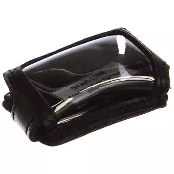 Кожаный чехол для брелока сигнализации snoogy star-line e60/e90 kc-lth-st.e60/e90-blk
